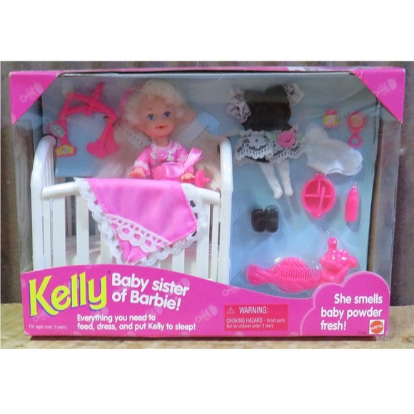 MATTEL Kelly New Baby Sister of Barbie Doll Set, Vintage 1994, New in Box - Picture 2 of 7